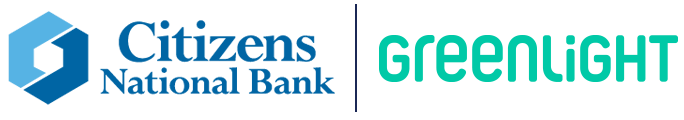 Citizens National Bank Logo and Greenlight Logo